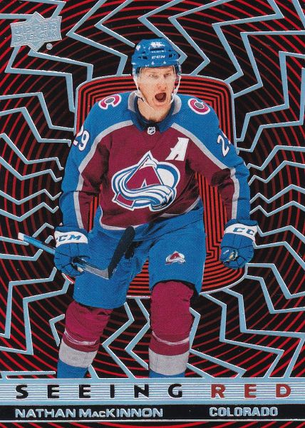 insert karta NATHAN MacKINNON 23-24 Extended Seeing Red Silver Spectrum číslo SR-81